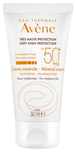 Av&egrave;ne Sun Cream for Intolerant Skin SPF 50 50 ml