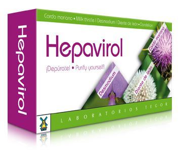 Laboratorios Tegor Hepavirol nutritional supplement 60 capsules