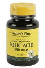 NaturesPlus Folic Acid - 90 Tablets