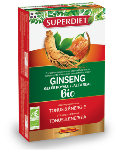 Superdiet Ginseng Royal Jelly Bio 20 ampoules