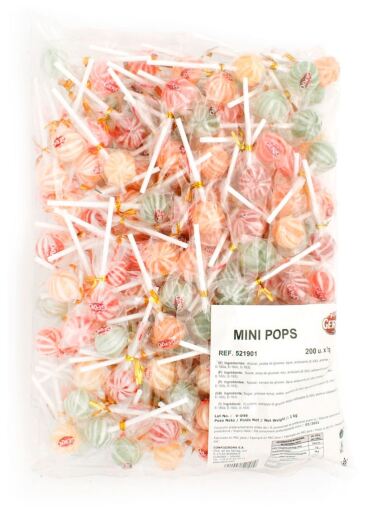 Gerio ASSORTED MINI POPS 200 units x 5 gr
