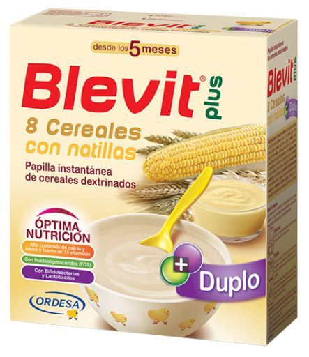Papilla Plus 8 Cereals Duplo and Custard