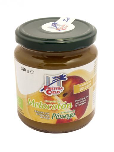 La Finestra sul Cielo Bio 320gr peach compote. Finestra