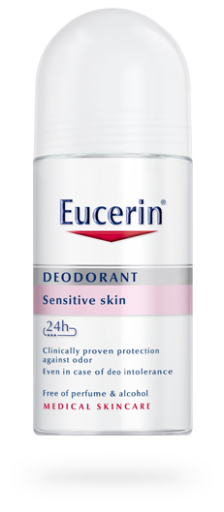 sikkerhed Passiv gruppe Eucerin Deodorant For Sensitive Skin Roll On 24 Hours 50 ml