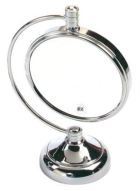 Revolvable mirror (x5) with foot, chromed, 12,5 cm