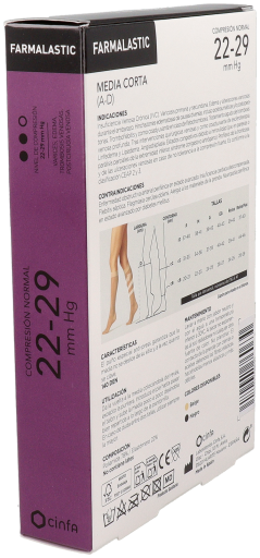 Farmalastic Short Stockings 140 Black Queen Plus