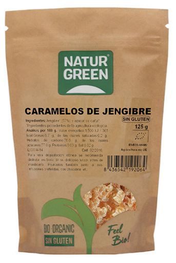 Naturgreen Ecological ginger candies 125g