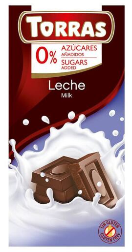Torras Sugar-free Milk Chocolate 75 gr