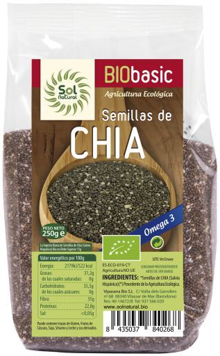 Sol Natural Chia Seeds Bio 250 gr