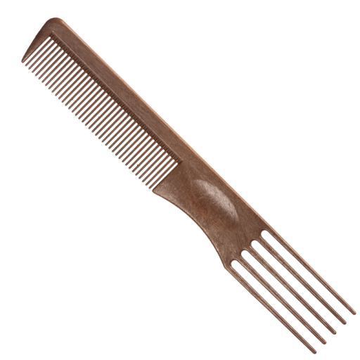 5-prong wooden hollow comb