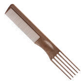 5-prong wooden hollow comb