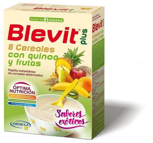 Papilla Plus 8 Cereals Quinoa and Fruits 300 gr