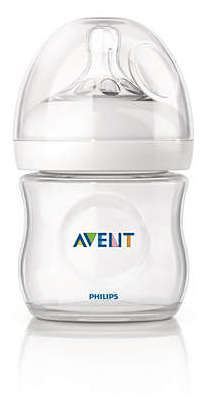 Set 2 Natural Milk Bottles