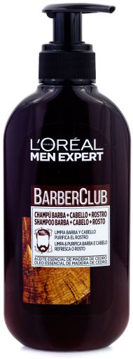 L'Or&eacute;al Paris BarberClub 3in1 Beard, Hair and Face Shampoo 200 ml