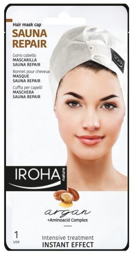 Sauna Repair Argan Hair Mask Cap Instant Effect