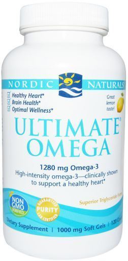 Ultimate Omega 1280 mg Lemon 120 Softgels