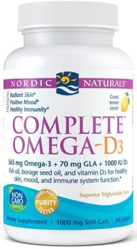 Complete Omega D3 Lemon 60 Softgels
