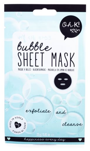 Sheet Face Mask Bubble Exfoliate And Cleanse 20 ml