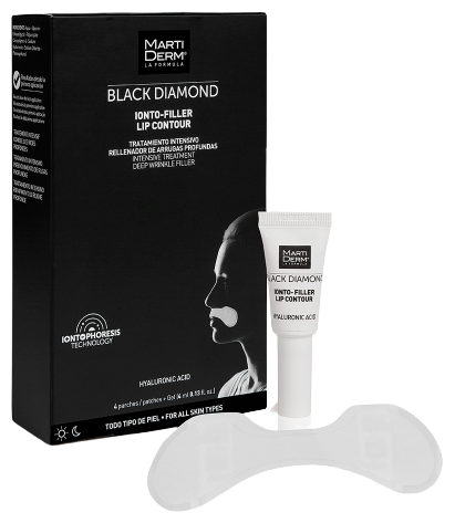 Black Diamond Ionto Filler Lip Contour 4 Parches + Gel 4 ml