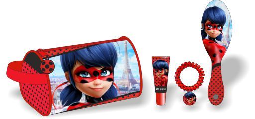 Cosmetic Bag with Ladybut Hair Accessories