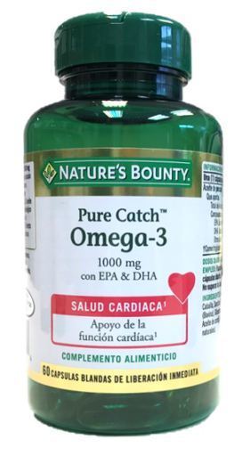 Omega-3 Pure Catch Fish Oil 1000 mg 60 Softgels