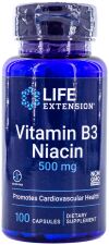 Vitamin B3 Niacin 500 mg 100 Capsules