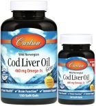 Wild Norwegian Cod Liver Oil Gems lemon 460 mg 150 + 30 Pearls