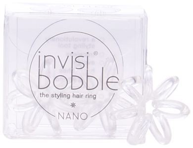 Nano Crystal Clear Hair Rings 3 uds