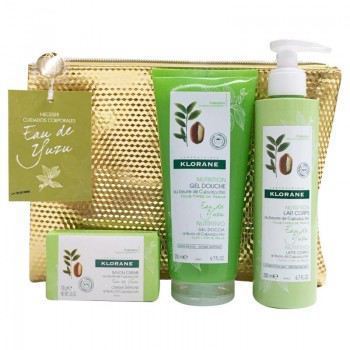 Fleur De Yuzu Gel 200ml + Milk C 200ml + Soap 100gr + Toilet bag