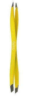 Tweezers Double Fine / Oblique Tip Yellow