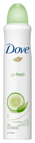 Dove Go Fresh Cucumber Deodorant Spray 250 ml