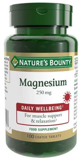 Nature's Bounty Magnesium 250 mg 100 tablets