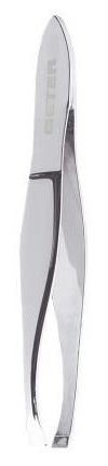 Beter Chrome Straight Tip Depilator Tweezers