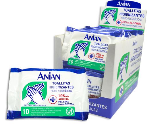 Sanitizing Wipes 70% Alcohol 10 units