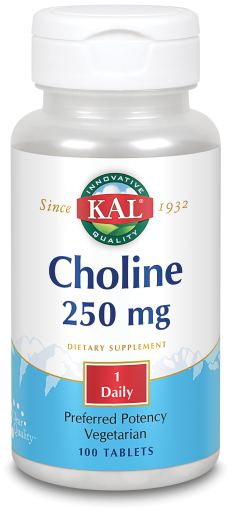 Kal Choline 250mg 100 Tablets