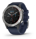 Quatix 6 Gray and Blue Smartwatch