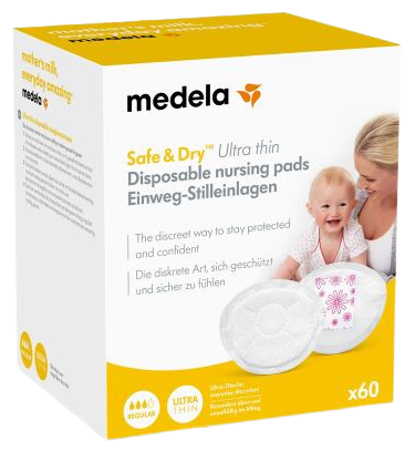 Safe &amp; Dry Ultra thin Absorbent Discs 60 units