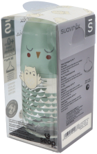 Glass Baby Bottle with 3-position Silicone Teat, 120 ml