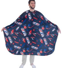 Button Hairdressing Cape 140 x 160 cm