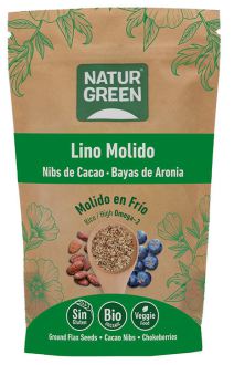 Naturgreen Flax Seeds Cocoa Nibs Bio Aronia 225 gr
