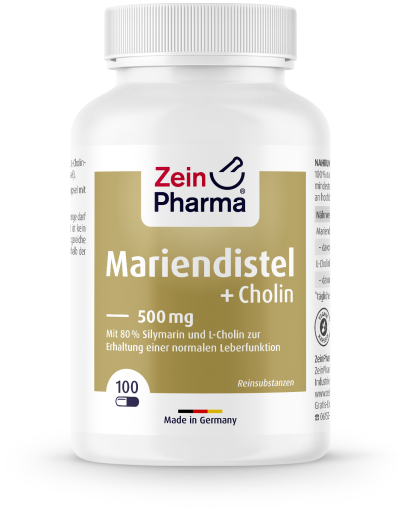 Mariendistel + Cholin 500 mg 100 caps