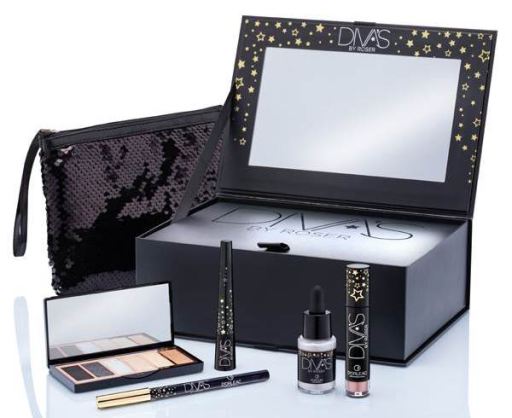 Divas By Roses Eyeshadow Palette Kit + 4 pieces
