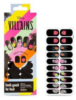 Pop Villains Heat Reveal 5 Stickers for Nails