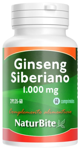 Naturbite Siberian Ginseng 1000 Mg 60 Tablets