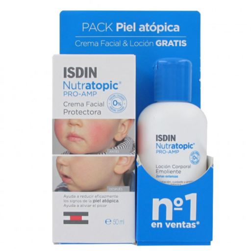 Nutratopic Pro Amp Facial Cream 50 ml + Nutratopic Emollient Lotion 100 ml