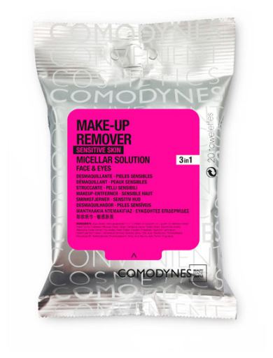 Comodynes Make-up Remover Wipes Sensitive Skin