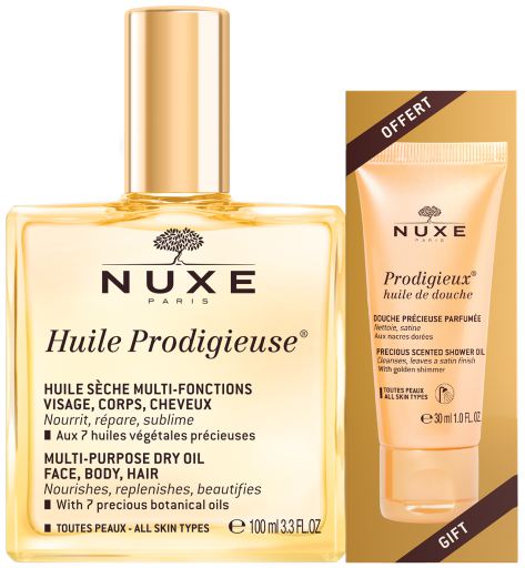 Huile Prodigieuse 100 ml + Prodigieux Shower Oil 30 ml
