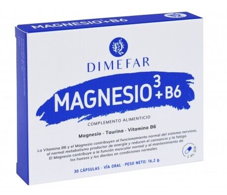Dimefar Magnesium 3 + B6 30 Capsules