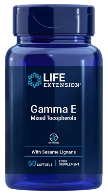 Life Extension Mixed Tocopherols Gamma E EU 60 Softgels