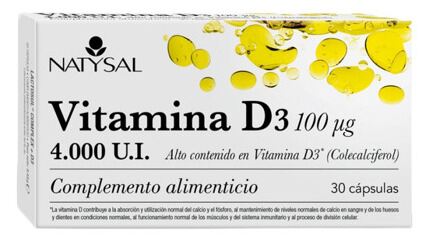 Natysal Vitamin D3 4000Ui 30 Capsules